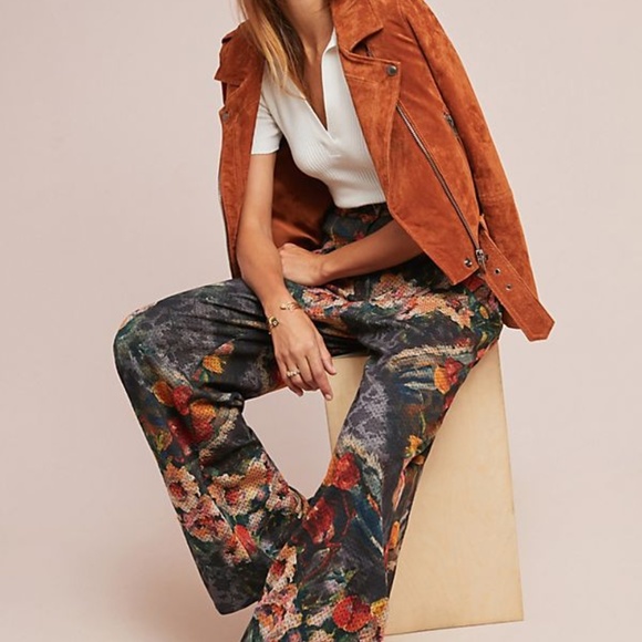 Anthropologie Pants - EVA FRANCO Simone Floral Trousers